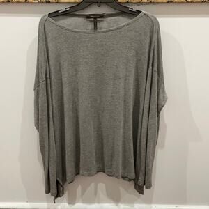 BCBGMAXAZRIA Heather Grey Dollman Shirt